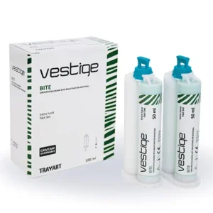 Materiale Vestige Bite per registrazione occlusale e impronte dentali precise.